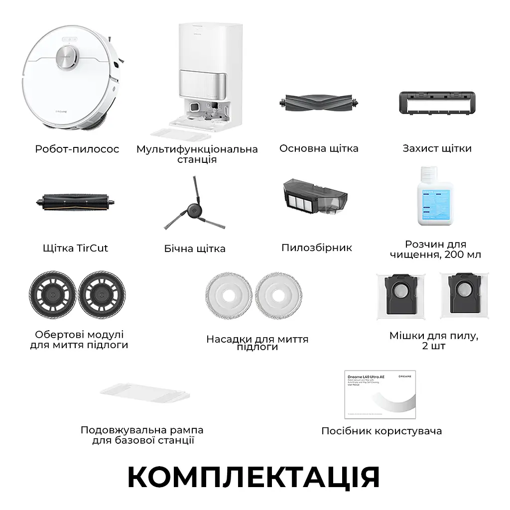 Робот-пылесос моющий Dreame Bot L40 Ultra AE White - фото 10