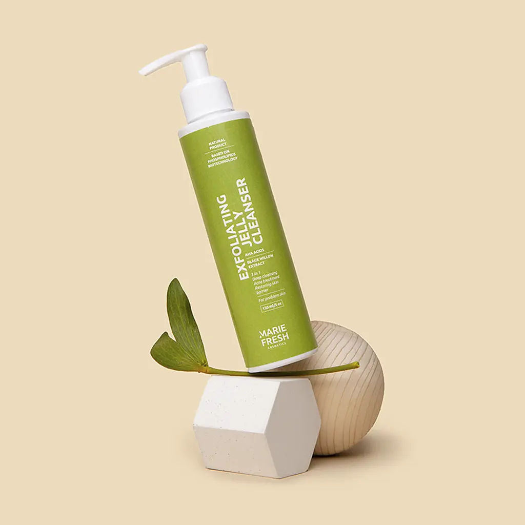 Відлущувальний гель для вмивання Marie Fresh Cosmetics Exfoliating Jelly Cleanser для проблемної шкіри 150 мл - фото 3
