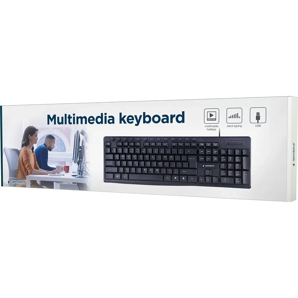 Клавіатура Gembird KB-UM-107-UA USB Black (KB-UM-107-UA) - фото 4