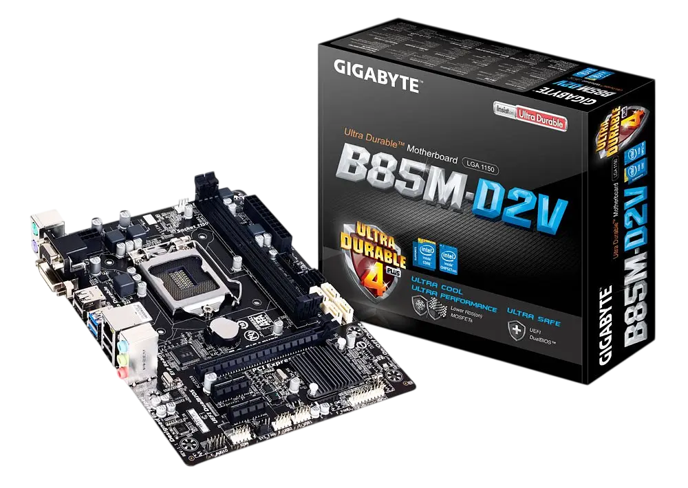 Материнська плата Gigabyte GA-B85M-D2V LGA 1150 (GA-B85M-D2V) Б/В