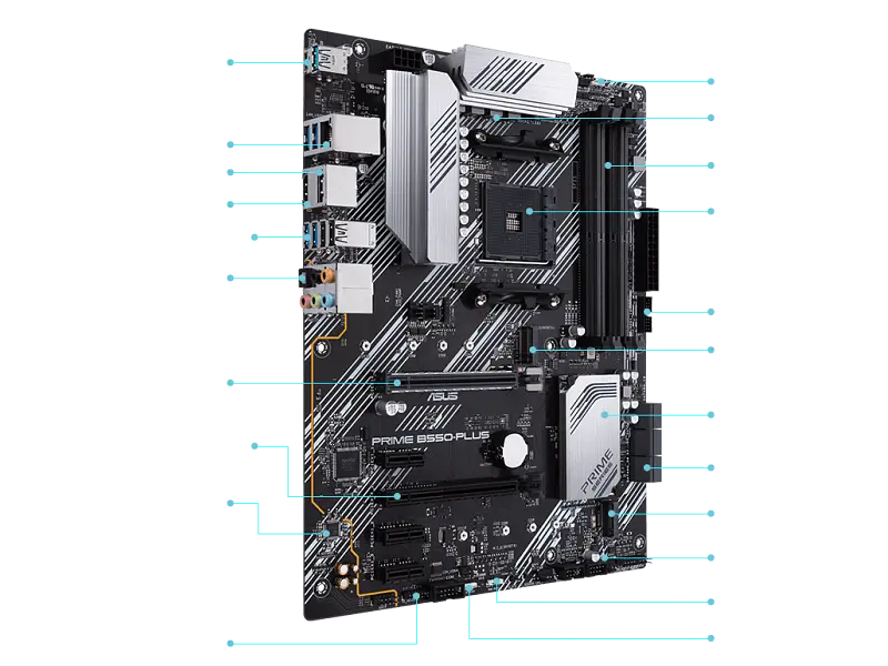 Материнська плата Asus Prime B550-Plus - фото 2