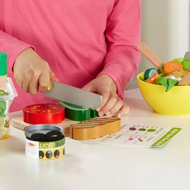 Ігровий набір Melissa & Doug Нарізка салату (MD19310) - фото 6