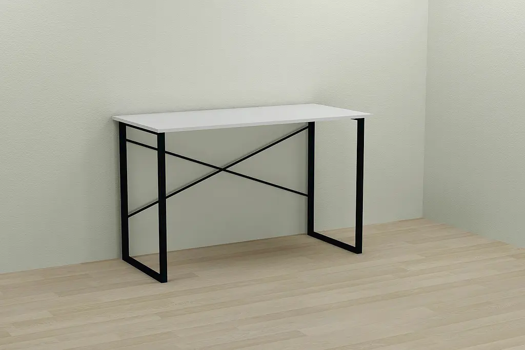 Компьютерный стол Ferrum-decor Дейв 75x100x70 черный ДСП Белый 16мм (FRD-101993) - фото 3