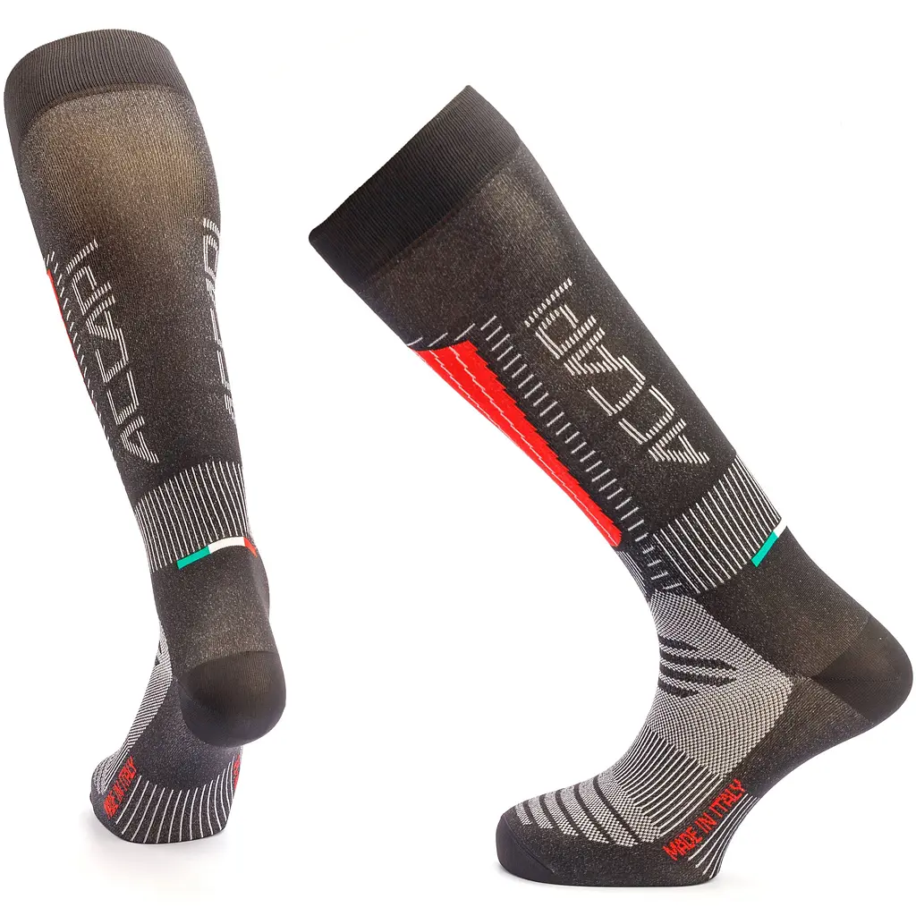 Термоноски Accapi Ski Touch 42-44 Чорний-Червоний - фото 3