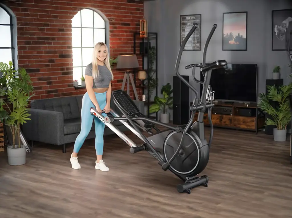 Орбітрек Hop-Sport HS-160CF Stage електромагнітний сірий - фото 4