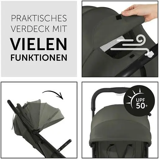 Прогулянкова коляска Hauck Travel N Care Dark Olive, темно-оливкова (16017-6) - фото 6