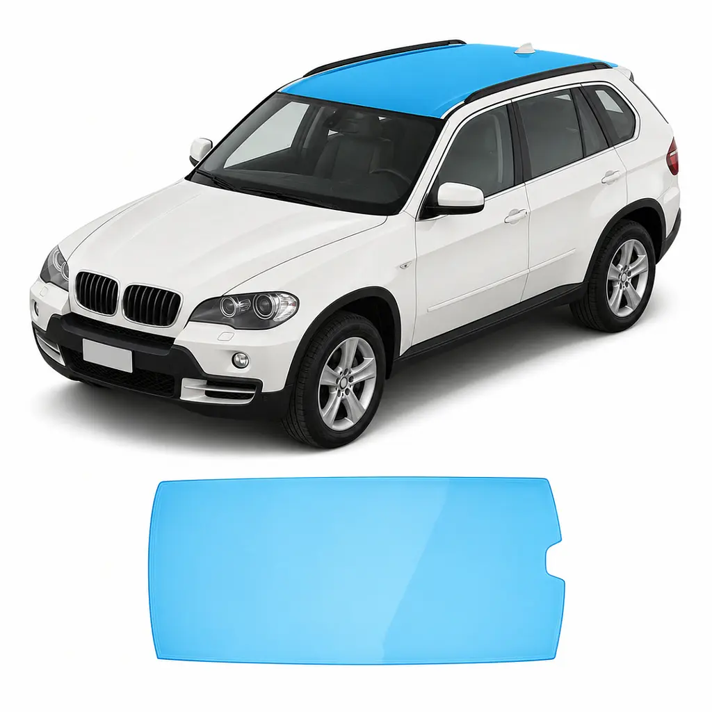 Антигравійна захисна бронеплівка за лекалами для BMW X5 E70 2006-2013 - зона даху