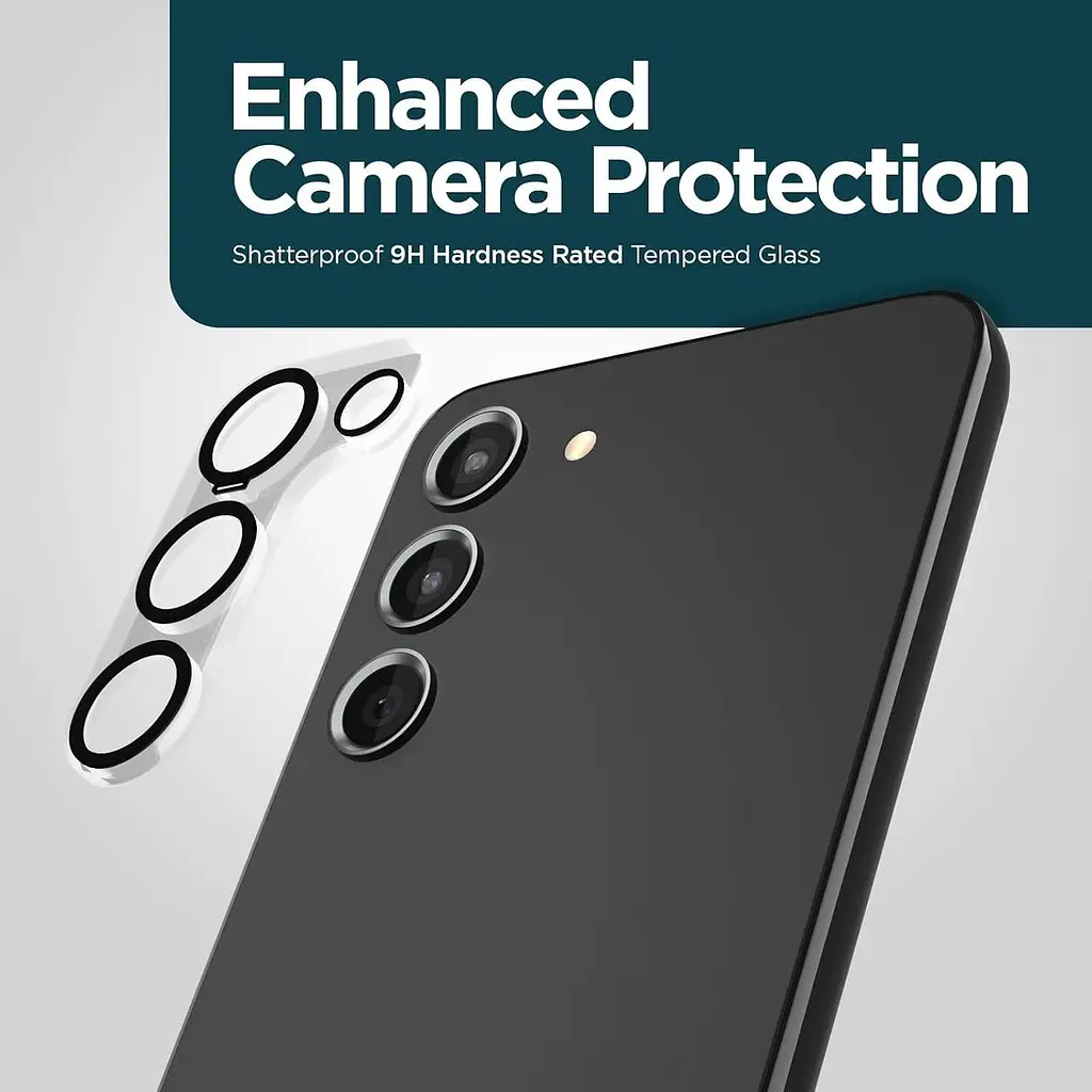 Захисне скло на камеру Case-Mate CM050506 Camera Lens Protector 9H Tempered Glass для Samsung S23 S23 Plus - фото 3