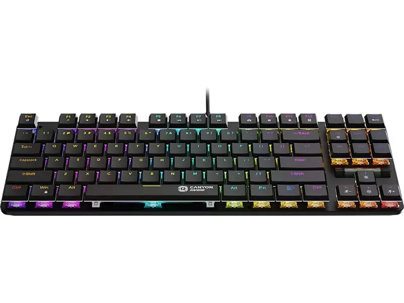 Клавіатура Canyon Cometstrike GK-50 RGB TKL (CND-SKB50-US) - фото 3