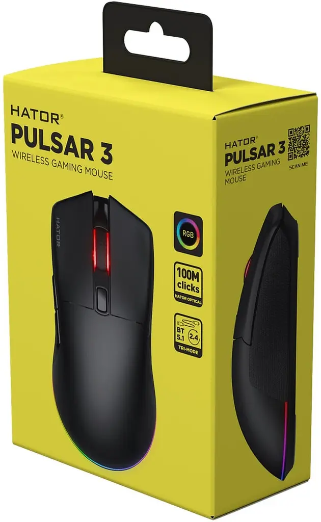 Мишка бездротова Hator Pulsar 3 Wireless ігрова чорна - фото 7