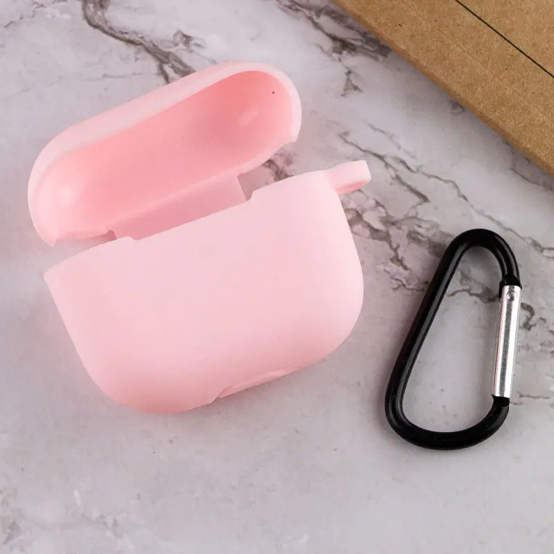 Силіконовий футляр для навушників AirPods 3 Рожевий / Light pink - фото 3