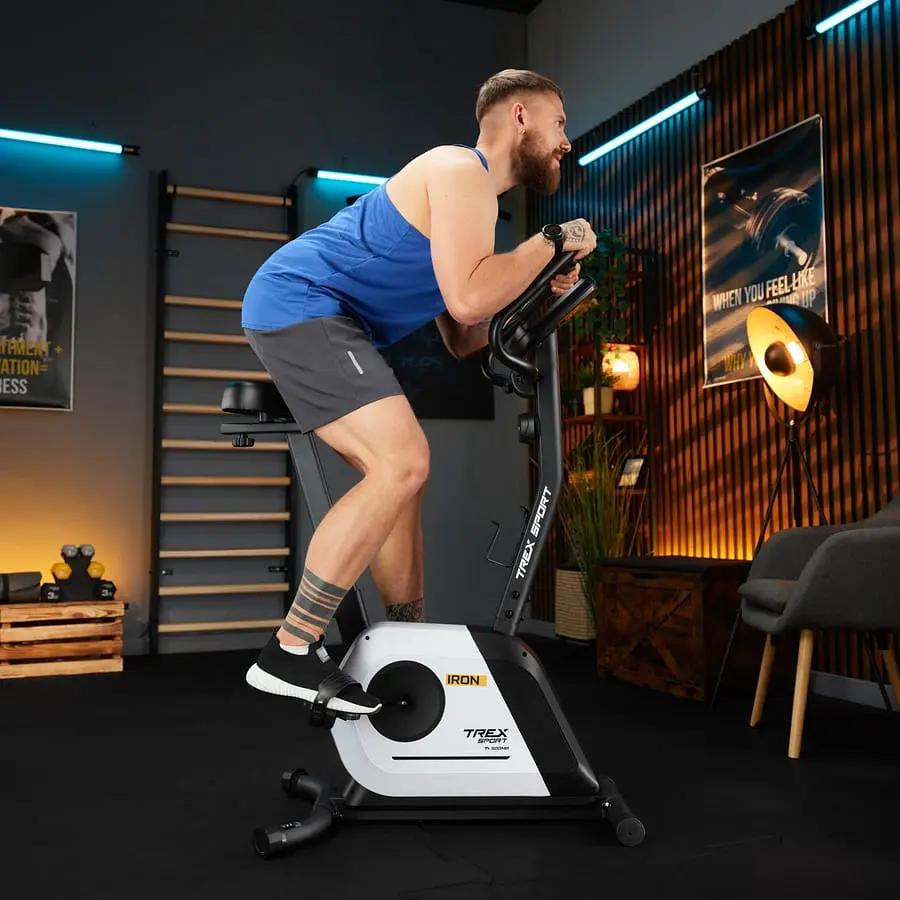 Велотренажер Trex Sport TX-500MB IRON магнітний білий - фото 14