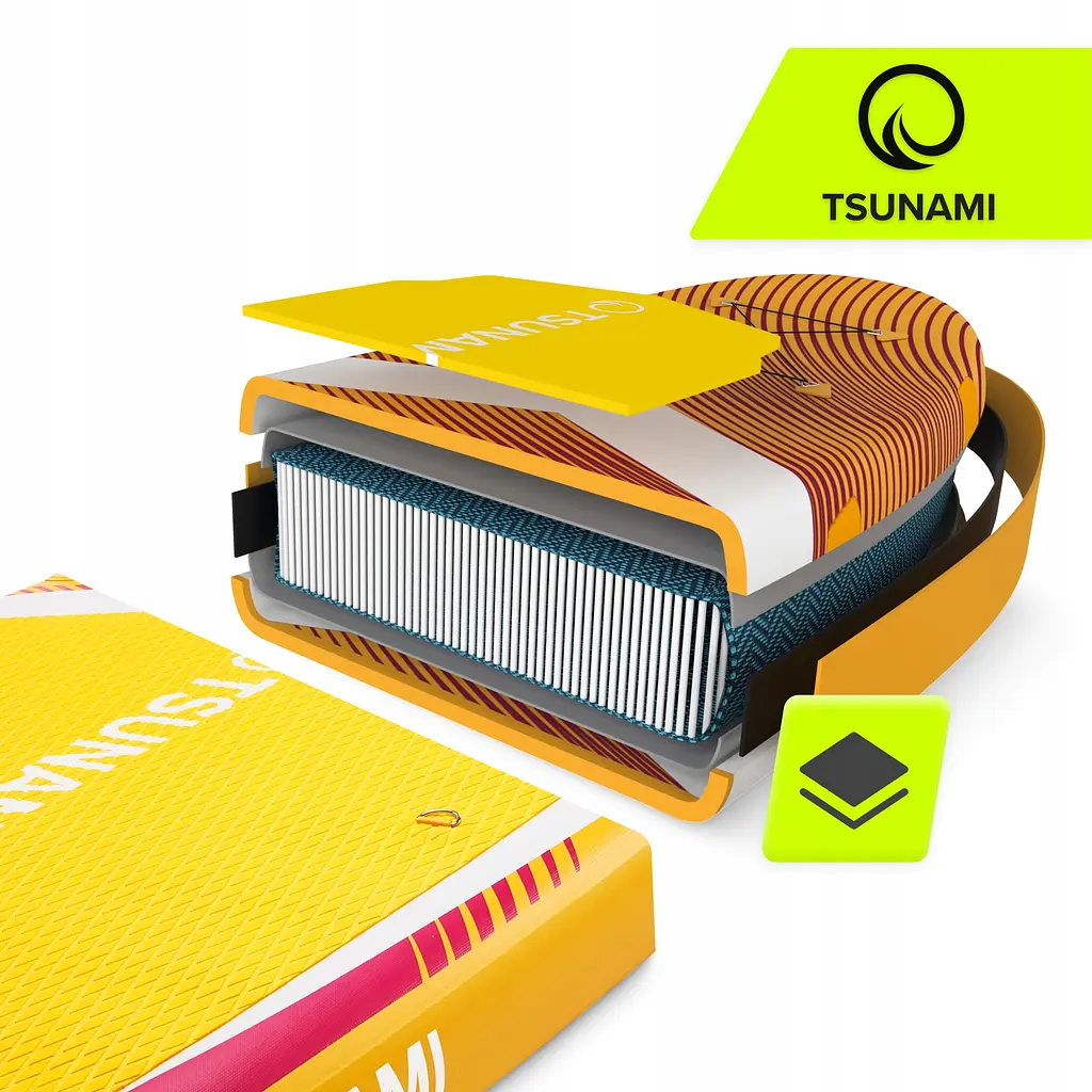 Надувна SUP дошка TSUNAMI PRO 350 см з веслом T11 (P-5905973405584) - фото 9