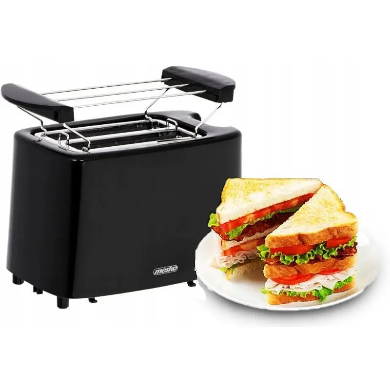 Тостер + підставка для булочок Mesko MS 3220 900 Вт нержавійка автовідключення - фото 4