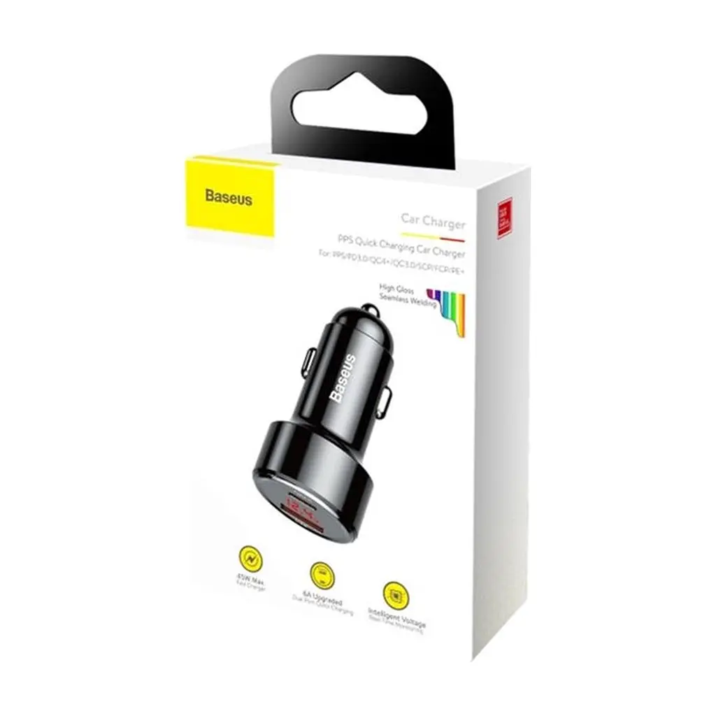 Зарядний пристрій Baseus Magic Series PPS digital display (Type-С PD + QC USB) 45W (CCMLC20C-01) - фото 5