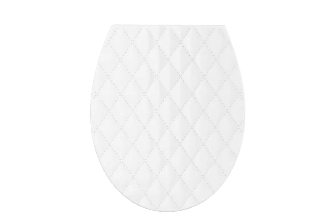 Сидіння - кришка дСидіння - кришка для унітазу Fabriля унітазу Fabrika LEATHER LINE OVAL Family soft close поліпропілен (FK-P4045) - фото 4