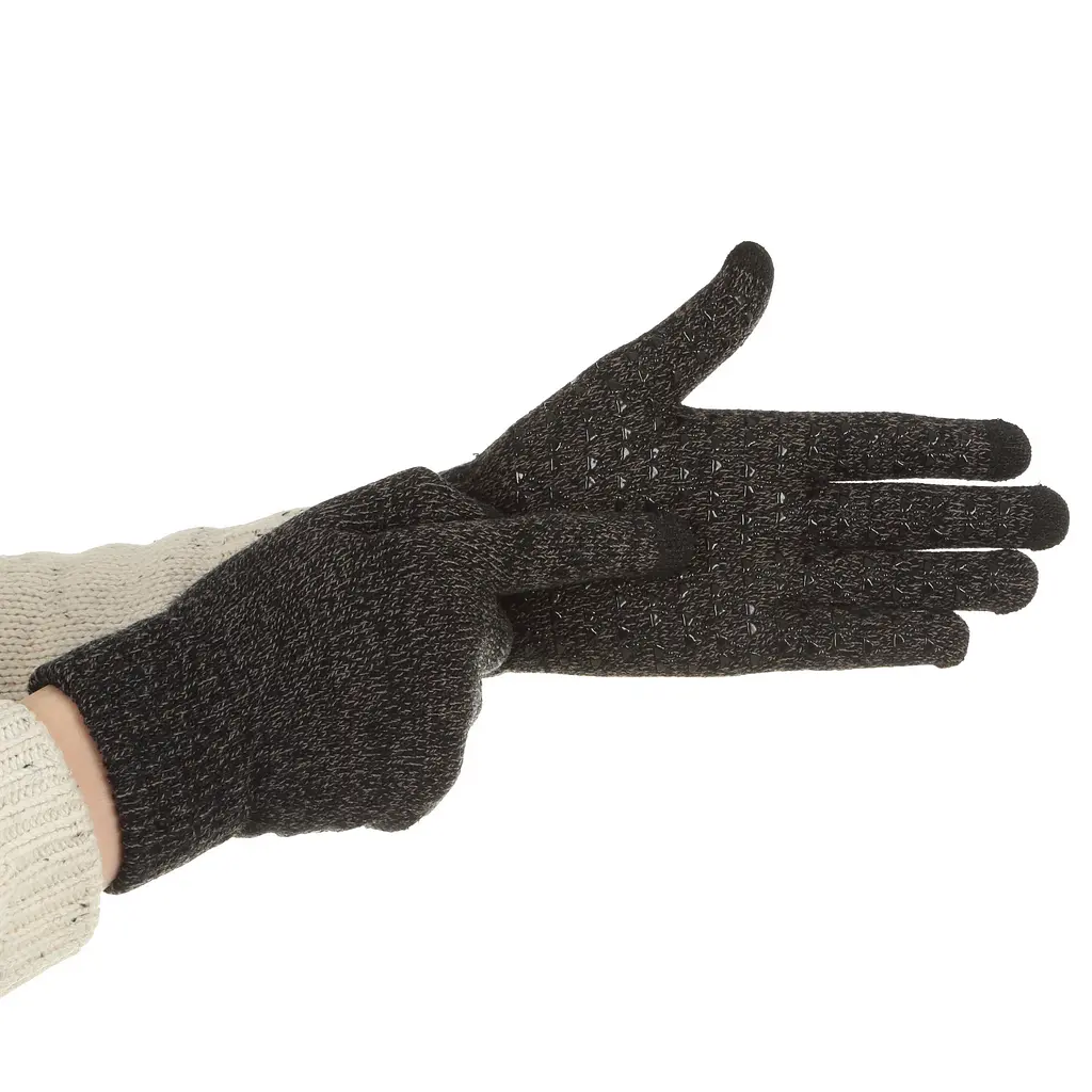 Рукавички для сенсорних екранів ArmorStandart Melange Grey/Black size XL (ARM59871) - фото 5