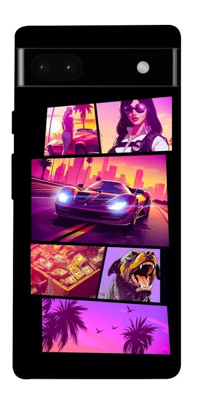 TPU чехол Demsky GTA vibes для Google Pixel 6a