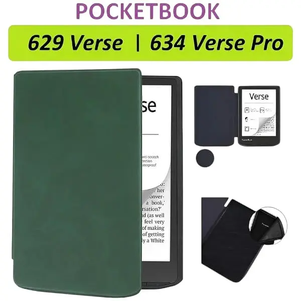 Чехол-книга BeCover Smart Case для PocketBook 629 Verse / 634 Verse Pro 6" Dark Green (710453) - фото 3
