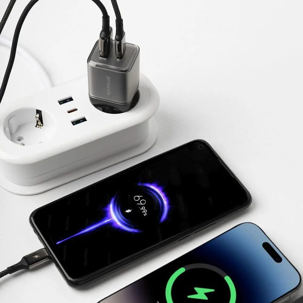 Зарядний пристрій Proove Pure GaN Plus 30W (Type-C + USB) black (WCPU30111201) - фото 7