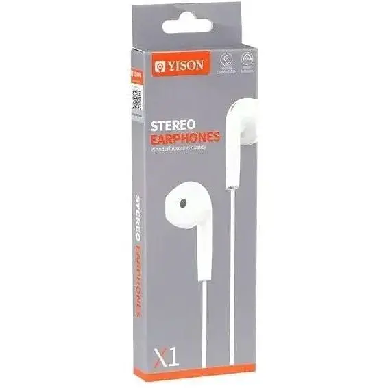 Навушники Yison X1 Wired Earphones White - фото 2