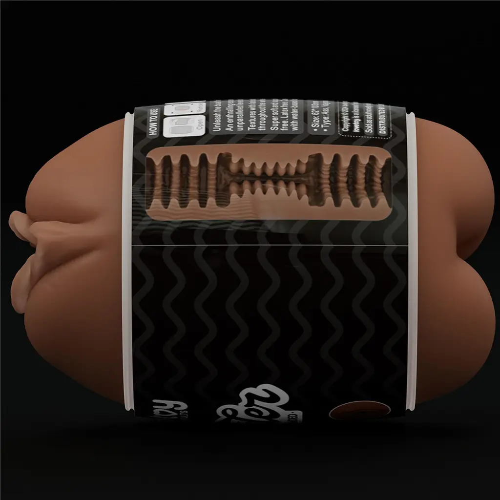 Мастурбатор Slider Double-Ended Masturbator Ass and Vagina Brown - фото 6