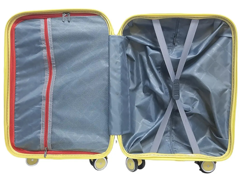 Валіза міні XS+ з поліпропілену Milano bag 030 40л Жовтий - фото 5