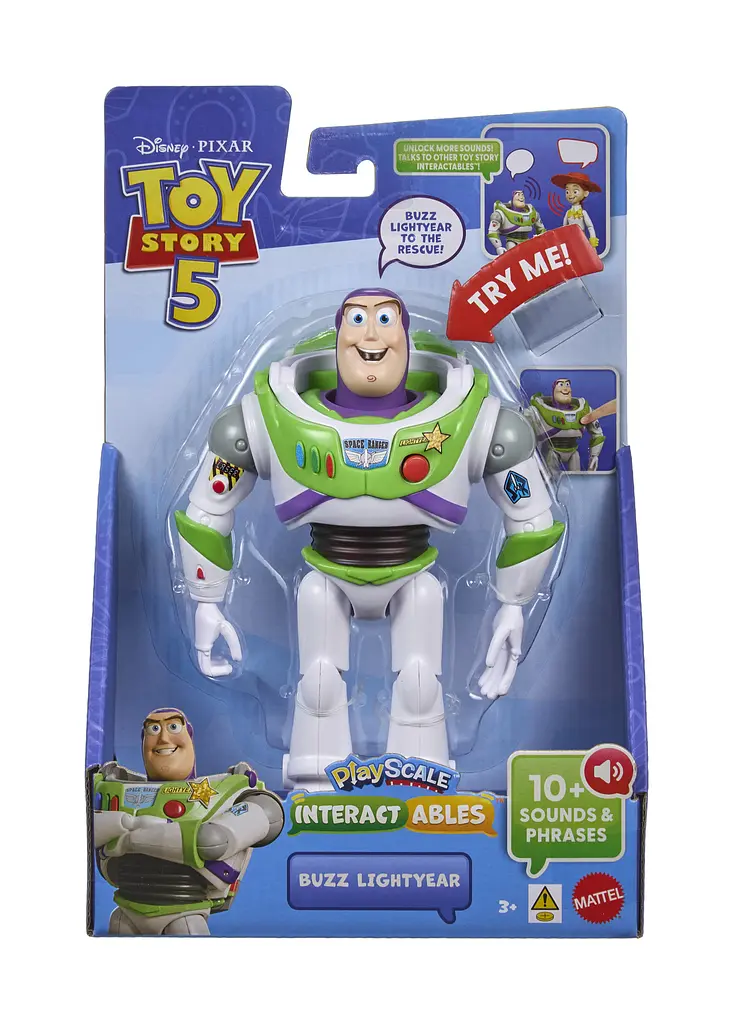 Интерактивная фигурка Базз со звуковыми эффектами Toy Story из м/ф "История игрушек 5" (JKV26) - фото 2
