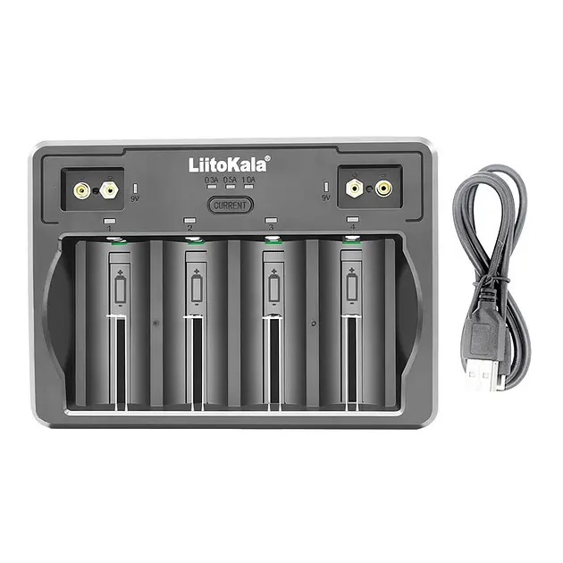 Зарядний пристрій LiitoKala Lii-D4 Type-C Чорний (2229913918)