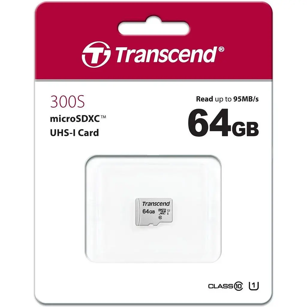 Карта пам'яті Transcend MicroSDXC 64GB 300S class 10 UHS-I (TS64GUSD300S) - фото 2