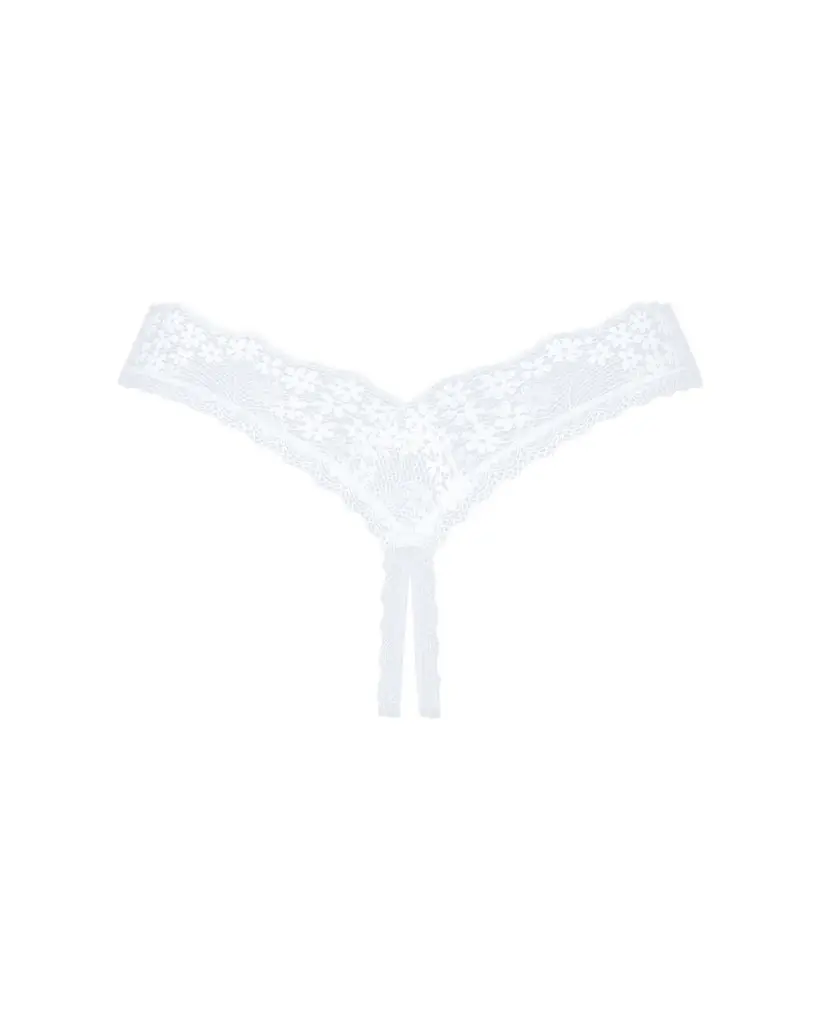 Obsessive Heavenlly crotchless thong XS/S - фото 6