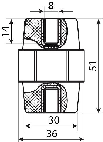 Изолятор‑держатель SM51 АСКО‑УКРЕМ (A0150100005) - фото 3
