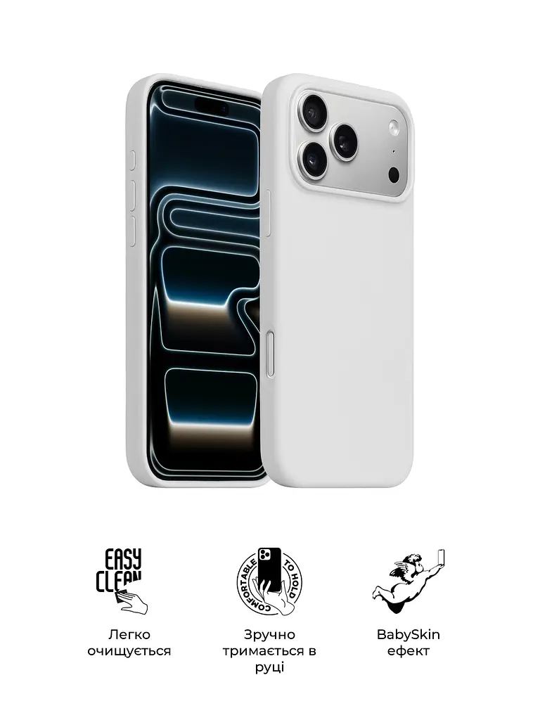 Силиконовый чехол с MagSafe для Apple iPhone 17 Pro Max, ICON2 MagCase, белый, противоударный, панель с мягкой подкладкой, защита всего корпуса, поддержка беспроводной зарядки, совместим с защитными стеклами и пленками, ArmorStandart (ARM86683) - фото 3