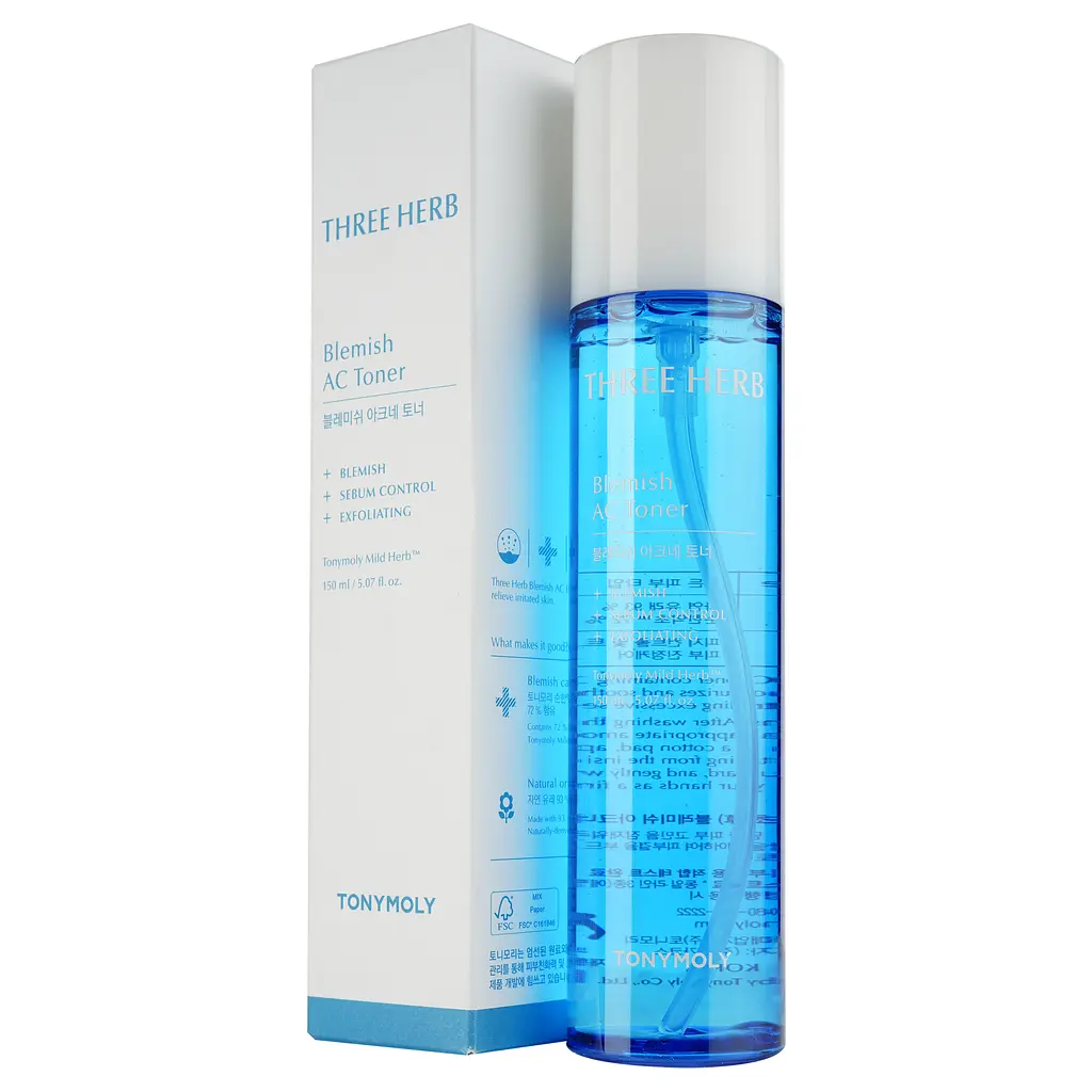 Тонер для обличчя Tony Moly Three-herb Blemish AC Toner, 150 мл - фото 2