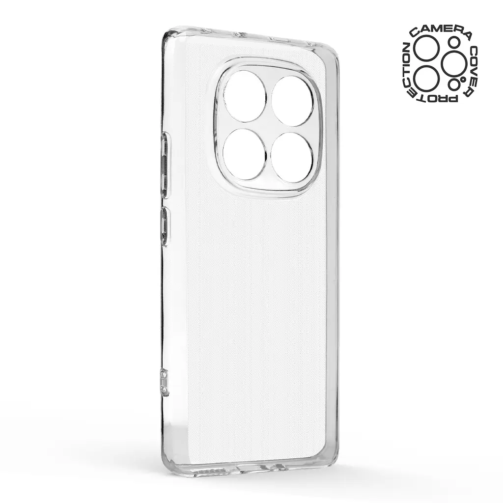 Прозрачный чехол для Xiaomi Redmi Note 14 Pro 5G Poco X7 5G с защитой камеры, тонкий, силиконовый, бесцветный, ударопрочный, противоударный бампер с закрытой камерой, ArmorStandart (ARM79717) - фото 2