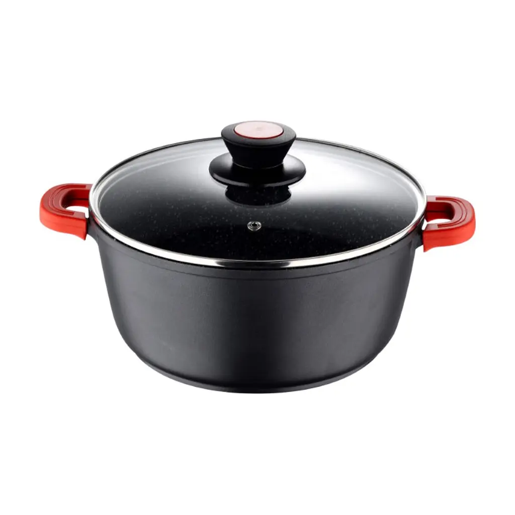 Каструля Bergner Chroma, з кришкою 20 см, 2.2 л (BG-30114-BK) - фото 2