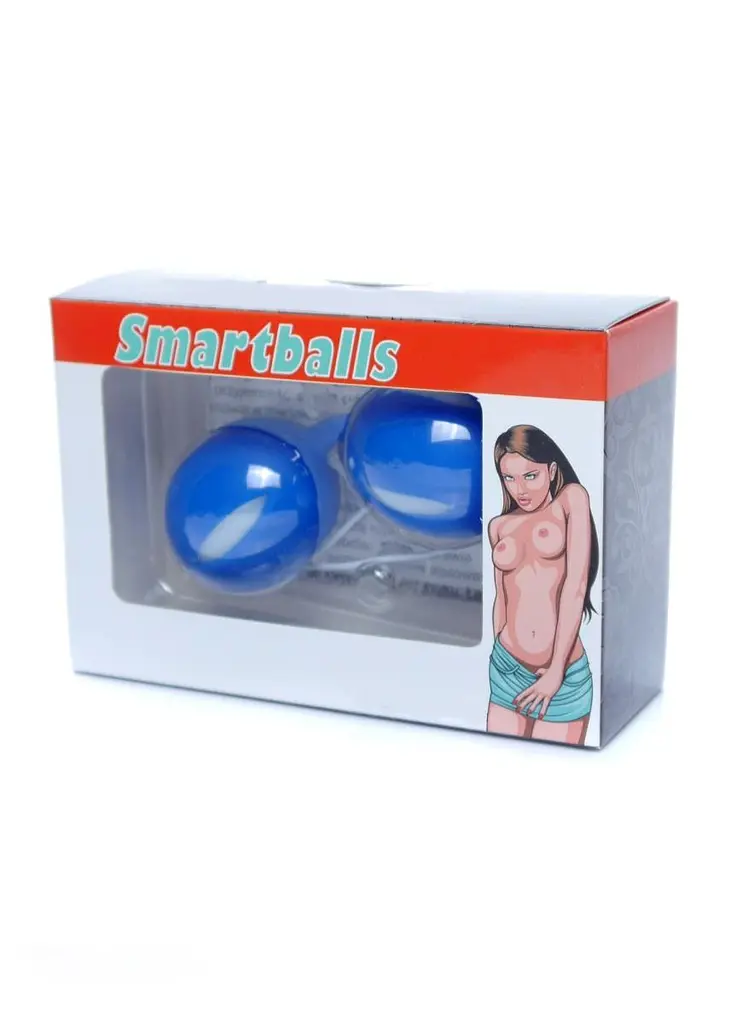 Вагінальні кульки Boss Series Smartballs, 19 см, синій - фото 4