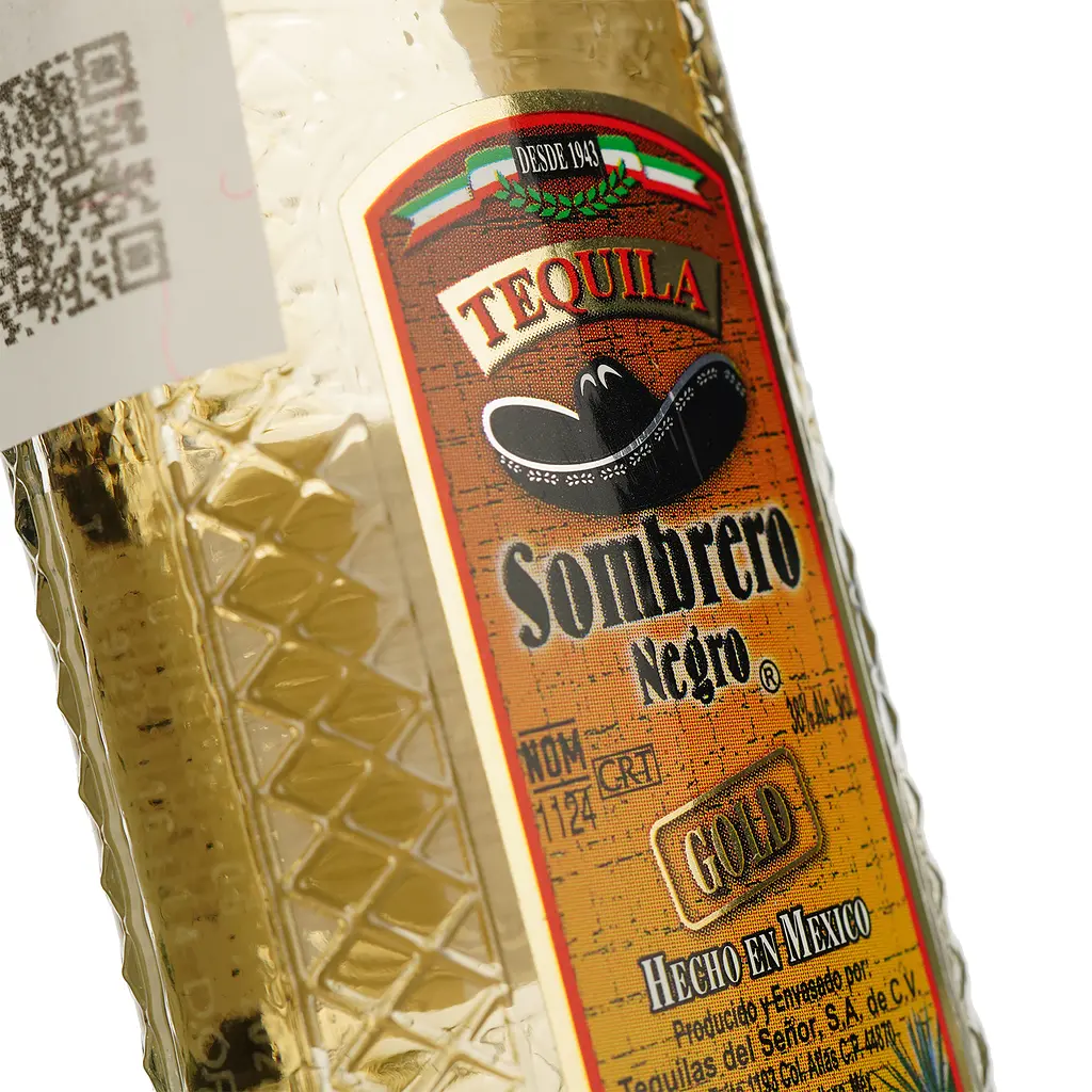 Текила Sombrero Negro Gold 38% 0.05 л - фото 3