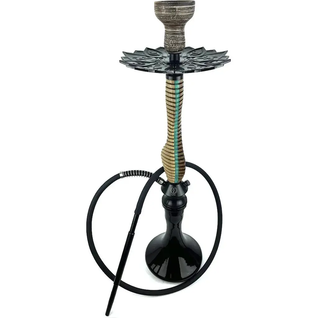 Кальян KARMA HOOKAH 3.0 Line Turquoise (Craft Black) - фото 2