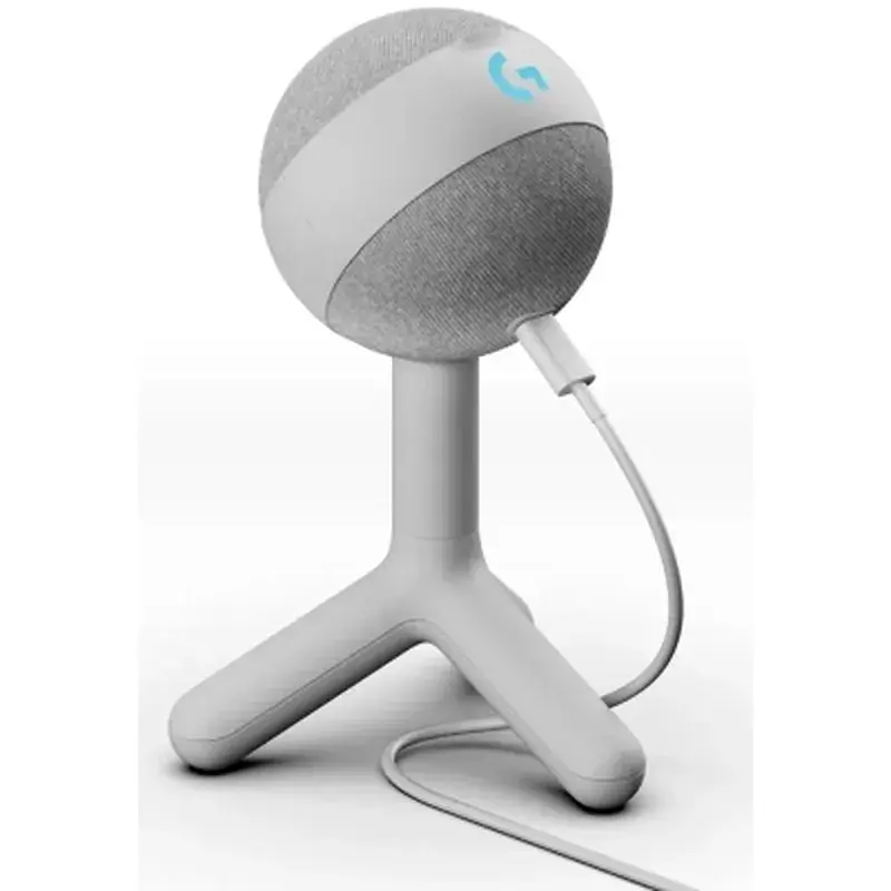 Мікрофон Logitech G Yeti Orb RGB Gaming Mic with Lightsync Off-White (988-000558) - фото 2
