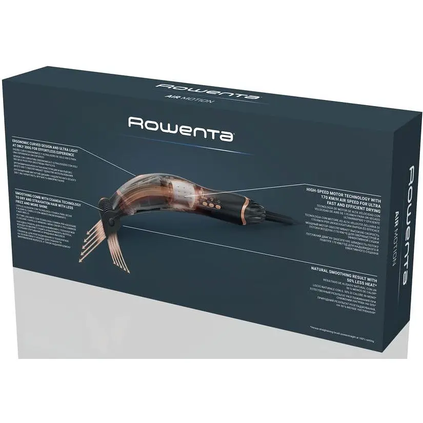 Фен Rowenta Ultimate Experience Air Motion 1300 Вт черный (CF8C20E0) - фото 12