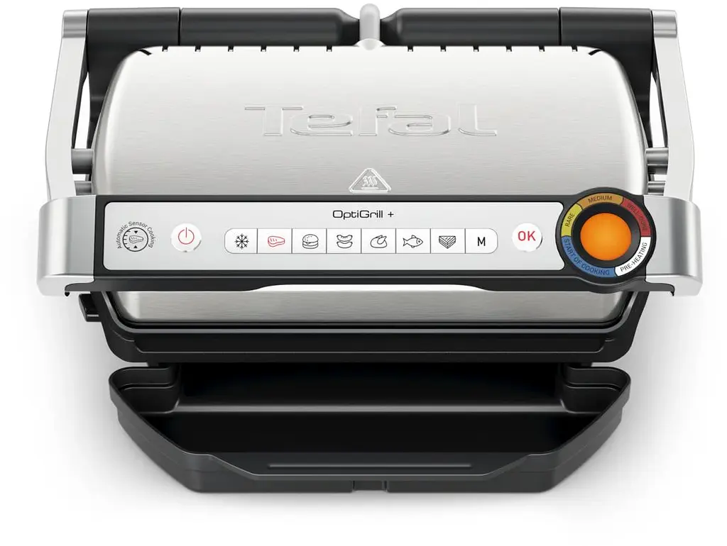 Гриль Tefal притискний OptiGrill + 2000Вт знімні пластини алюміній метал (GC717D10) - фото 2