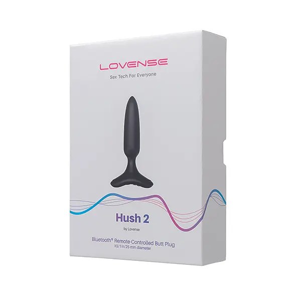 Анальна пробка Lovense Hush 2 XS 12 см (чорний) - фото 6