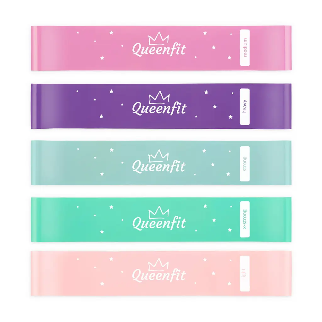 Набір резинок для фітнесу Queenfit 0,5-30кг Q-66436 - фото 2