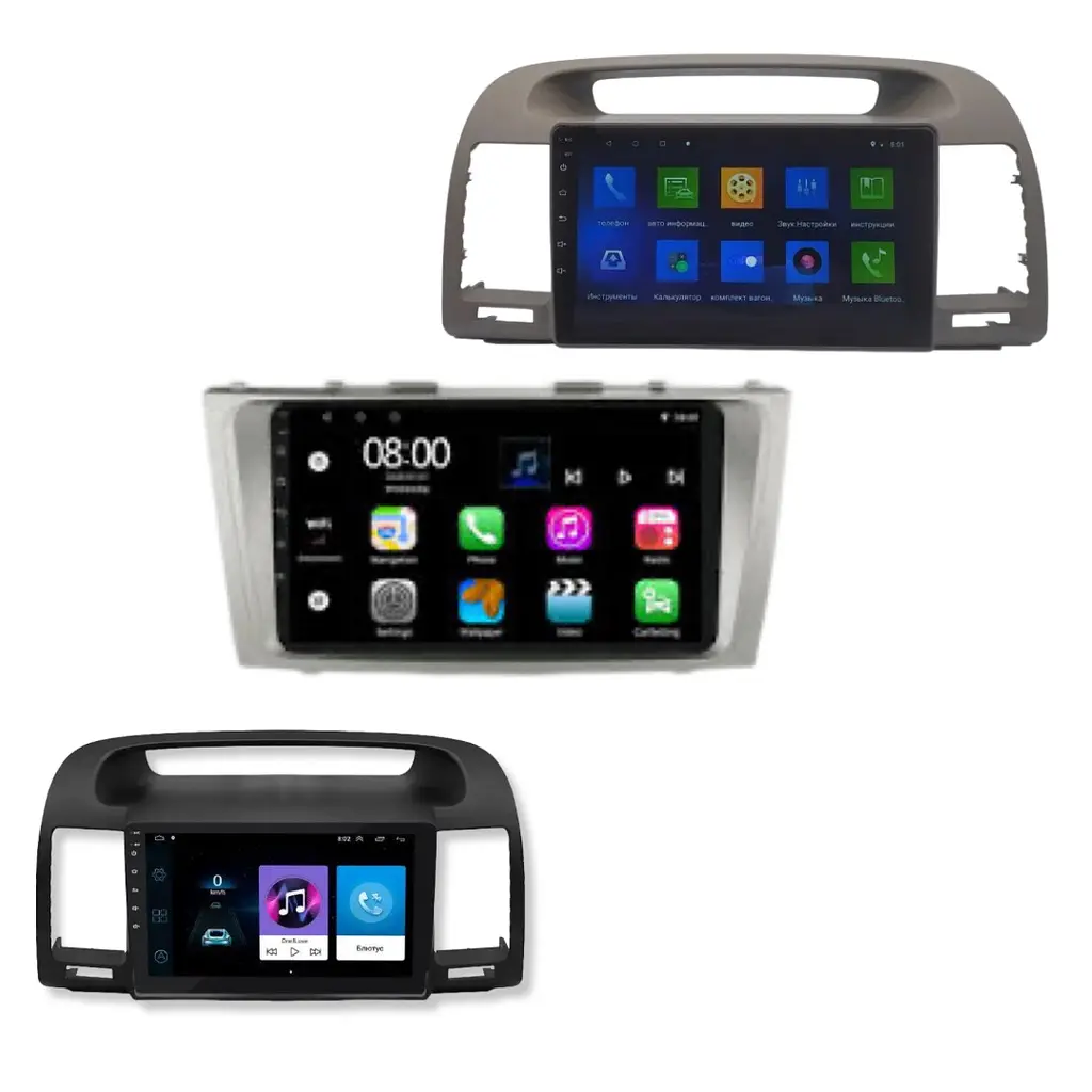 Штатна автомагнітола XPRO Toyota Camry V40 2008-2011 (9") Android 10.1 (4/32) (КОРОБКА 2) чорний (MER-14128_5615) - фото 3