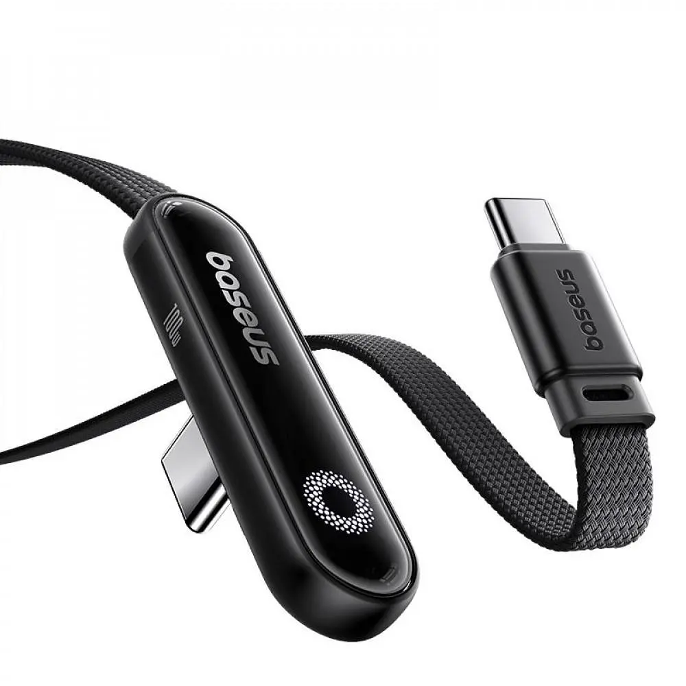 Кабель Baseus MVP 3 Fast Charging Type-C to Type-C 100W (1m) black (P10382500121-00) - фото 3