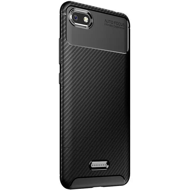 Чохол-накладка Toto TPU Carbon Fiber 1.5 mm Case Xiaomi Redmi 6A Black - фото 4