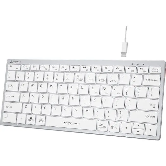 Клавіатура дротова A4Tech Fstyler FBX51C USB/Bluetooth White - фото 3