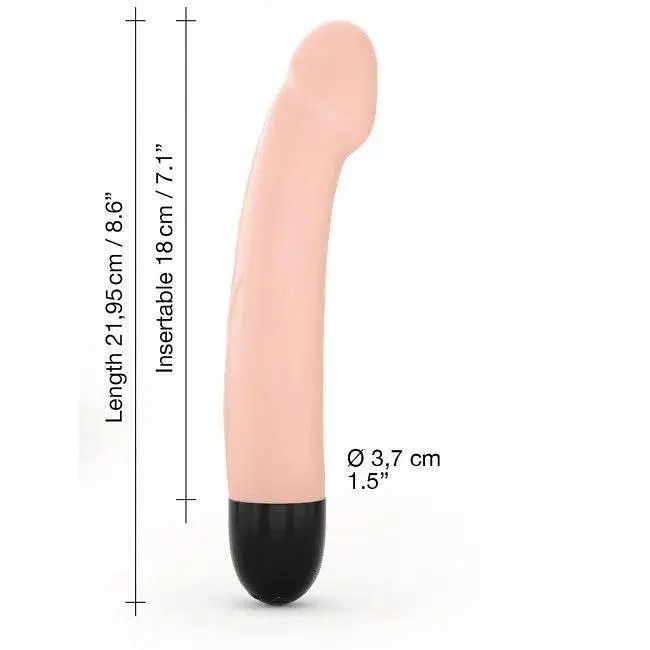 Вибратор Dorcel Real Vibration M Flesh 2.0 диам 3.7 см перезаряжаемый для точки G - фото 3