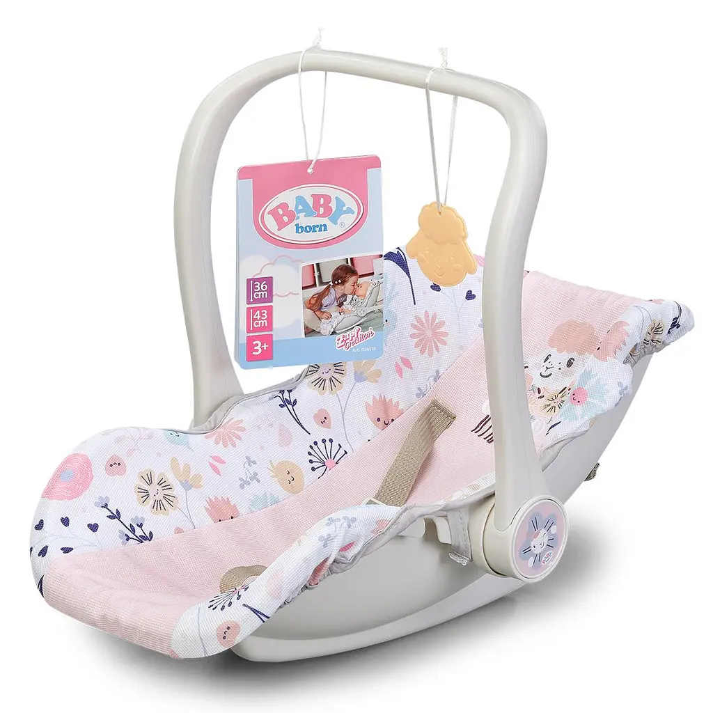Крісло-переноска для ляльки BABY BORN 2 в 1 – КВІТКОВИЙ СТИЛЬ BABY born 838518 - фото 8